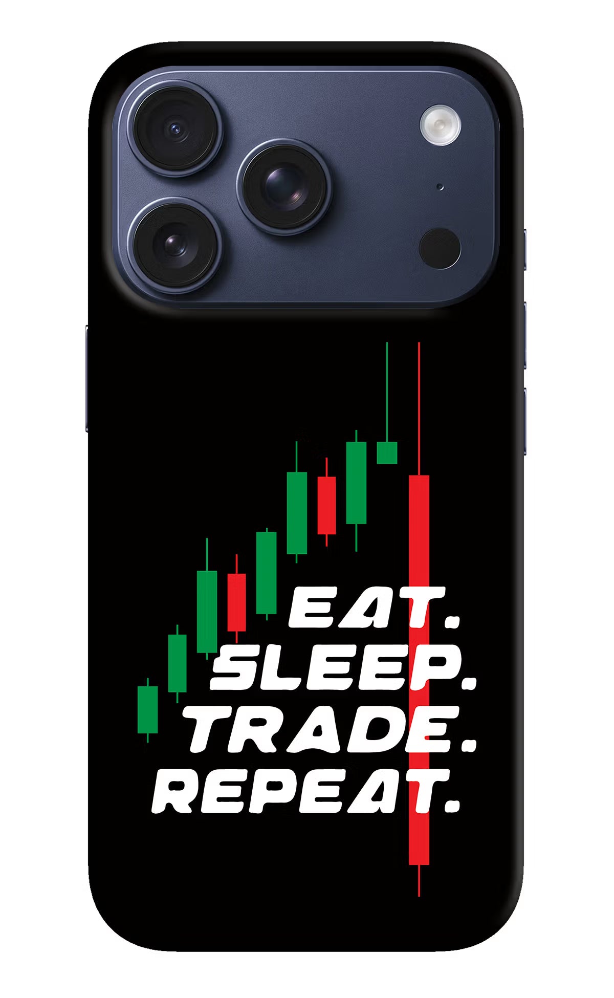 Eat Sleep Trade Repeat iPhone 17 Pro Back Cover