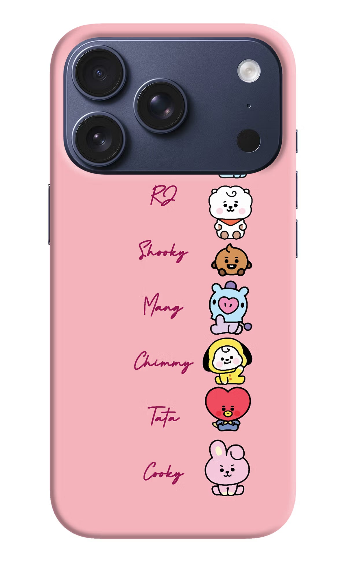 BTS names iPhone 17 Pro Back Cover