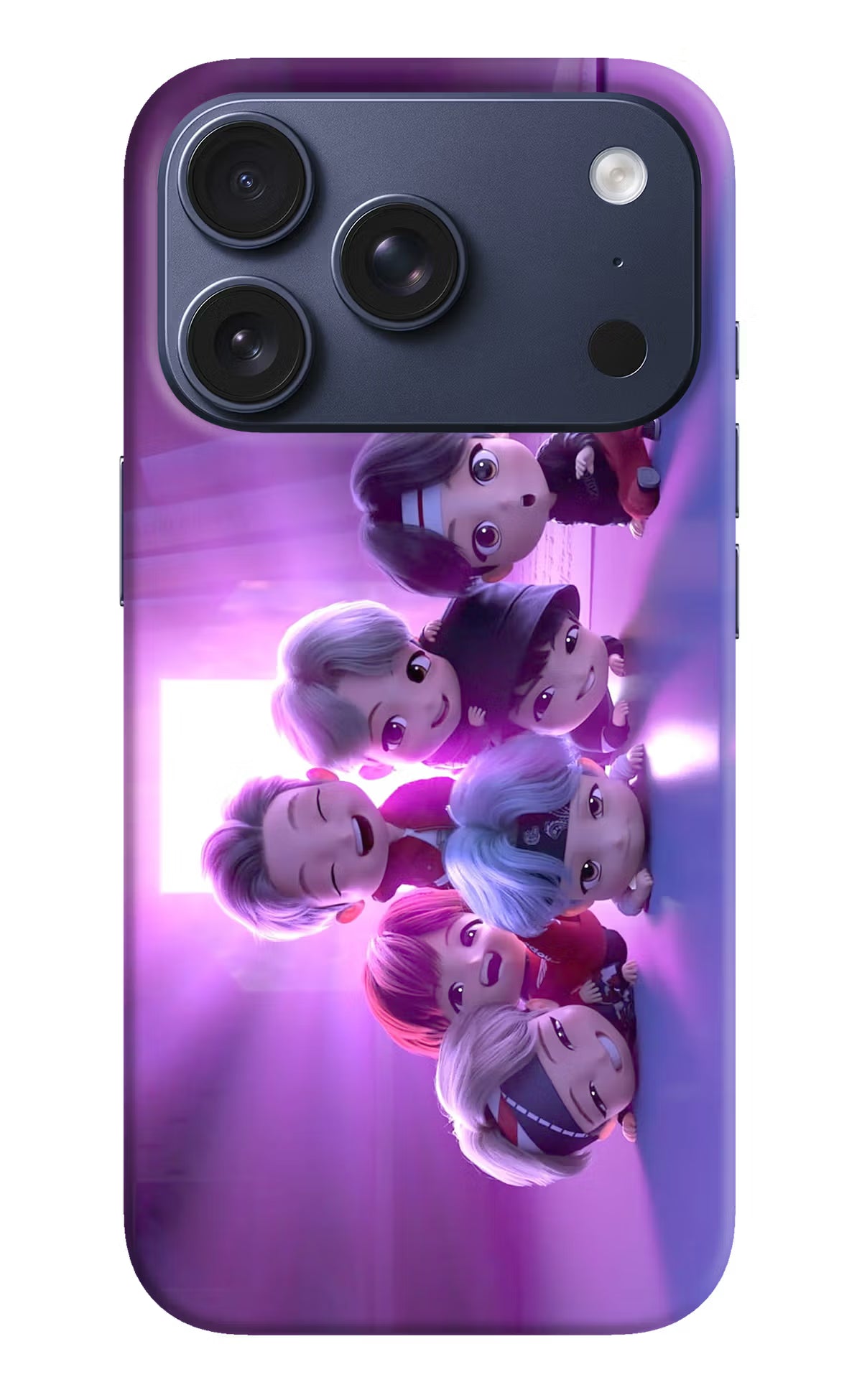 BTS Chibi iPhone 17 Pro Back Cover