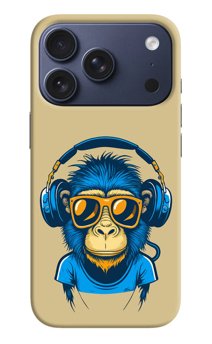 Monkey Headphone iPhone 17 Pro Back Cover