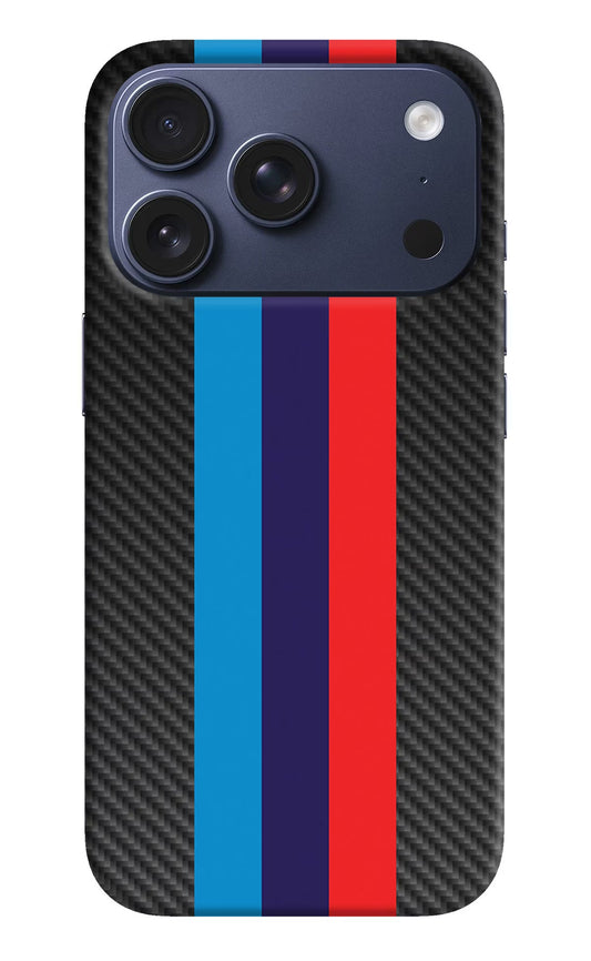 BMW Stripes Pattern iPhone 17 Pro Back Cover