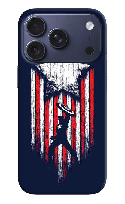 Captain America Marvel Art iPhone 17 Pro Back Cover