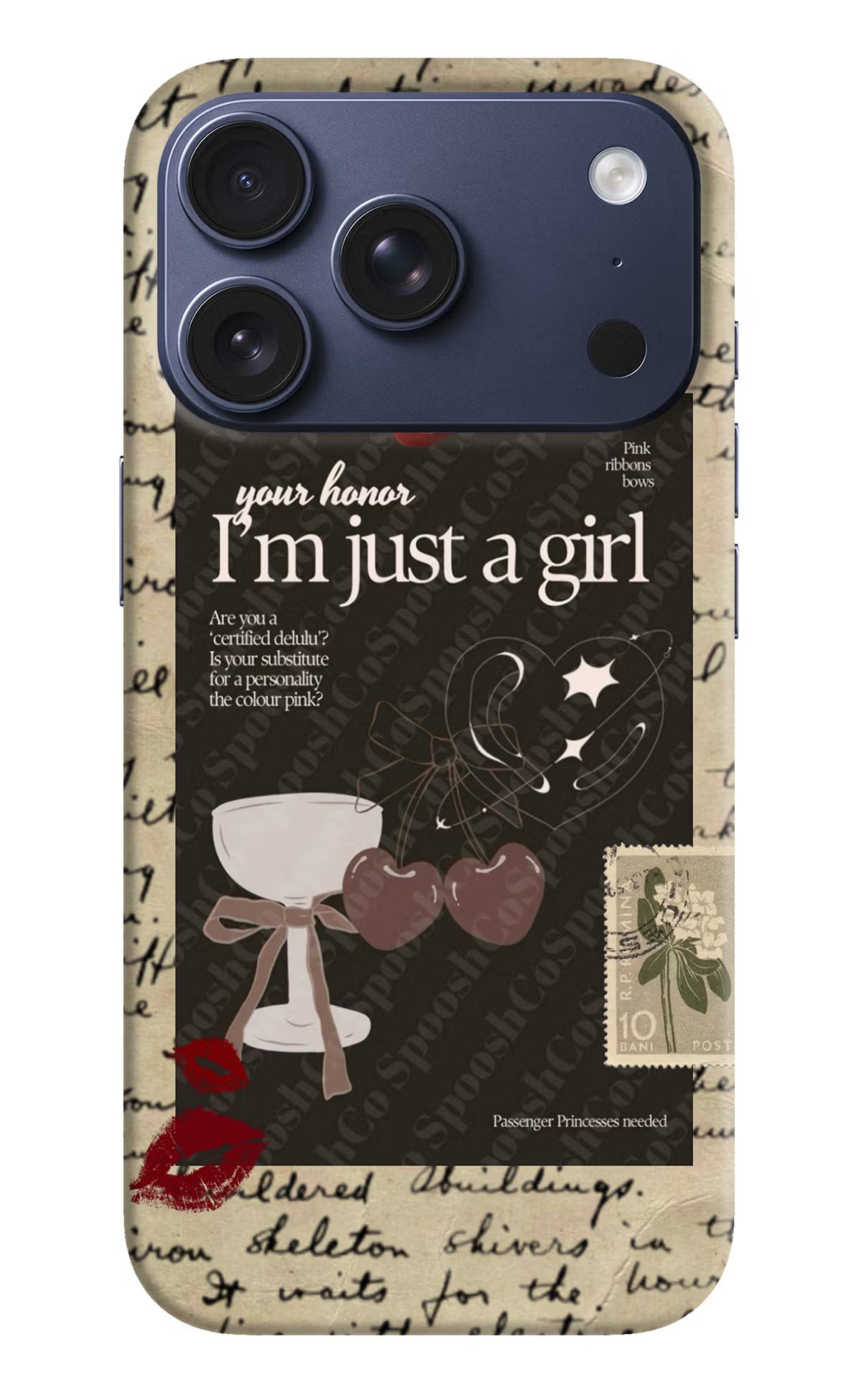 I am just a girl iPhone 17 Pro Back Cover
