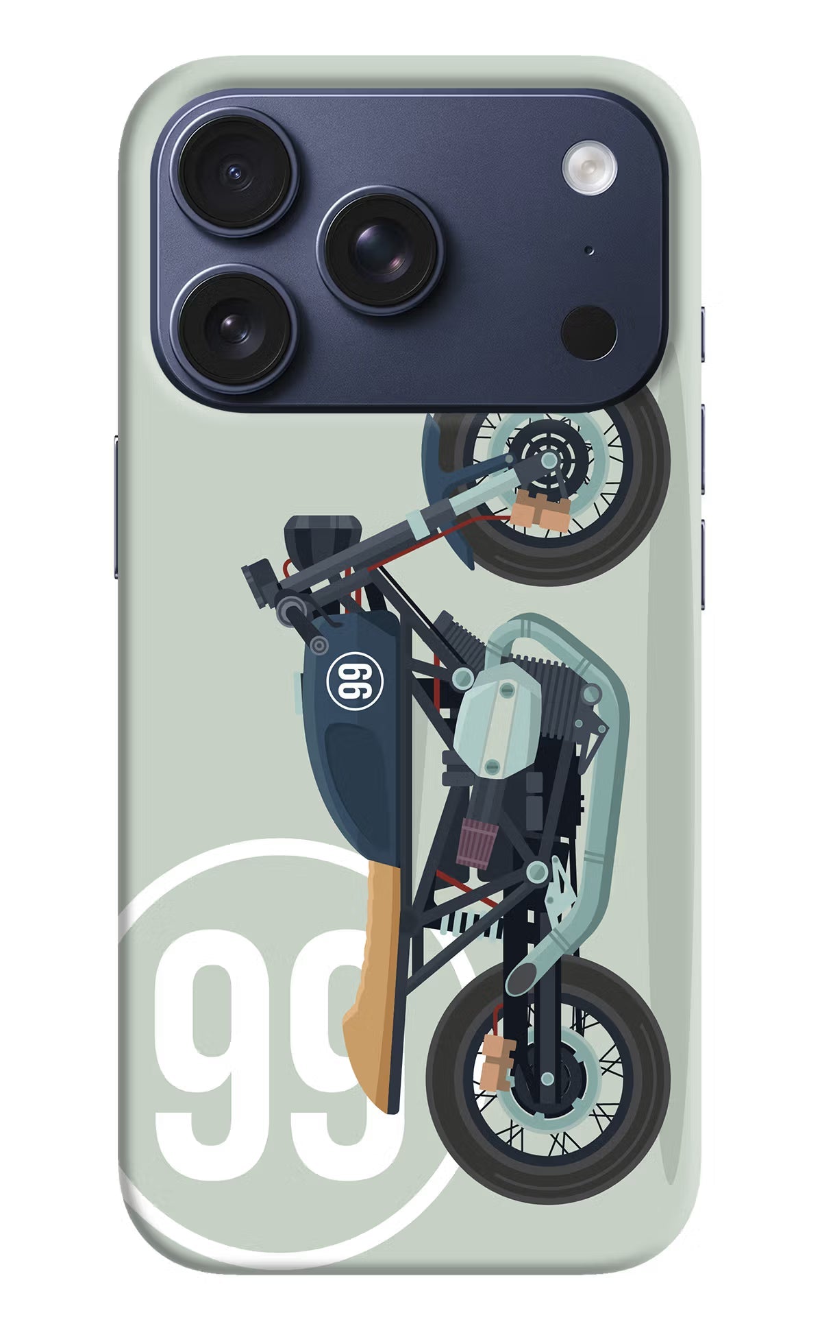 Classic Cafe Racer 99 iPhone 17 Pro Back Cover