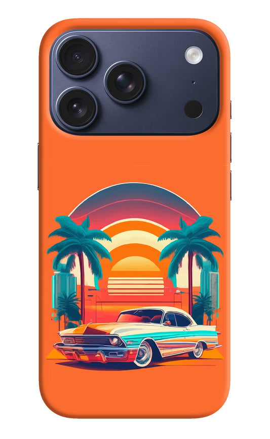 Palm Drive 80s iPhone 17 Pro Back Cover