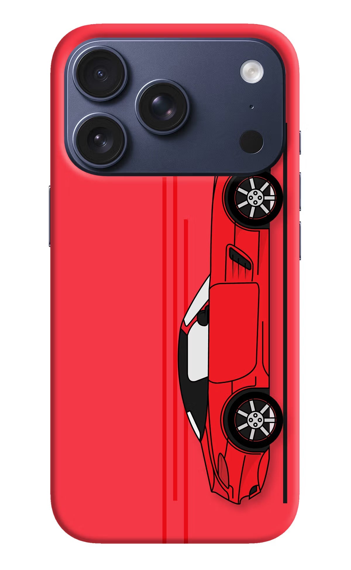 Red Velocity iPhone 17 Pro Back Cover