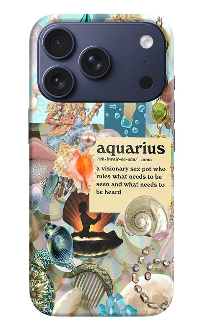 Aquarius Zodiac iPhone 17 Pro Back Cover