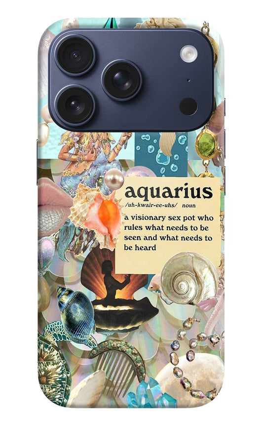Aquarius Zodiac iPhone 17 Pro Back Cover