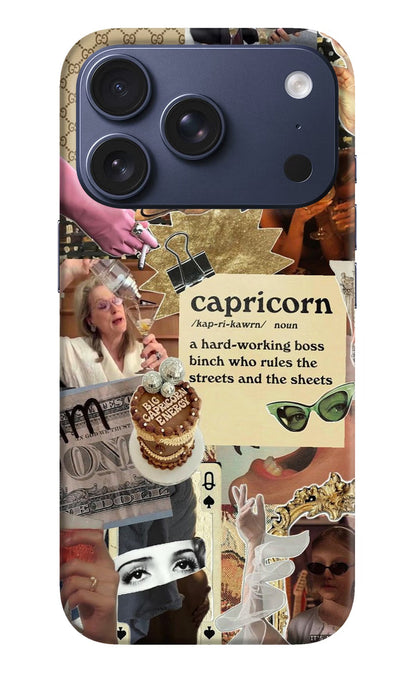 Capricorn Zodiac iPhone 17 Pro Back Cover