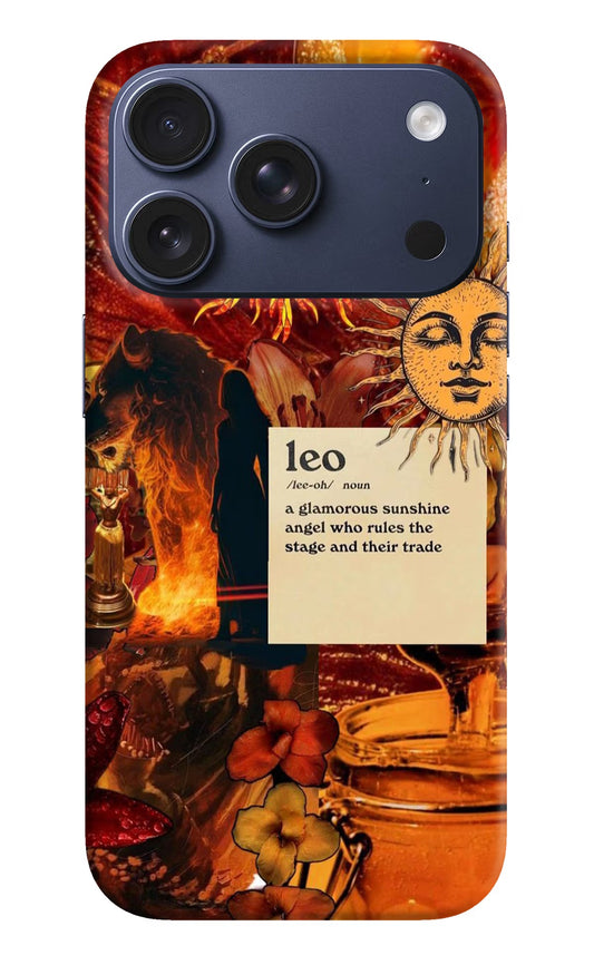 Leo Zodiac iPhone 17 Pro Back Cover