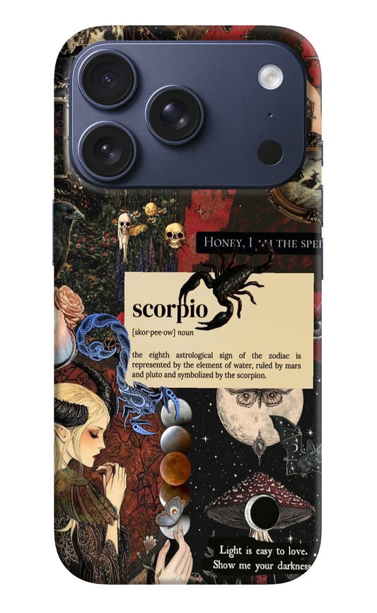 Scorpio Zodiac iPhone 17 Pro Back Cover