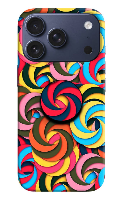 Spiral Pattern iPhone 17 Pro Pop Case
