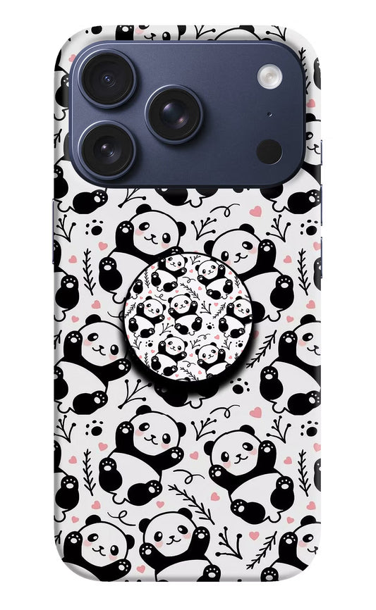 Cute Panda iPhone 17 Pro Pop Case