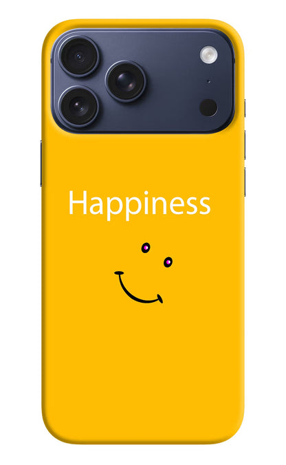 Happiness With Smiley iPhone 17 Pro Max Back Cover