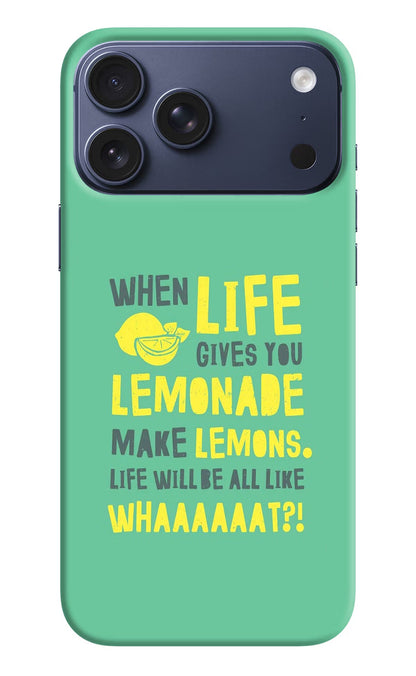 Quote iPhone 17 Pro Max Back Cover