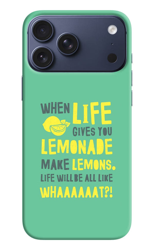 Quote iPhone 17 Pro Max Back Cover