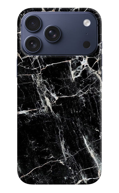 Black Marble Texture iPhone 17 Pro Max Back Cover