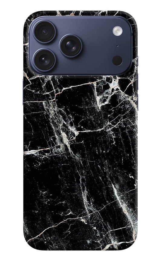 Black Marble Texture iPhone 17 Pro Max Back Cover