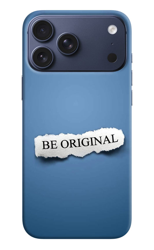 Be Original iPhone 17 Pro Max Back Cover