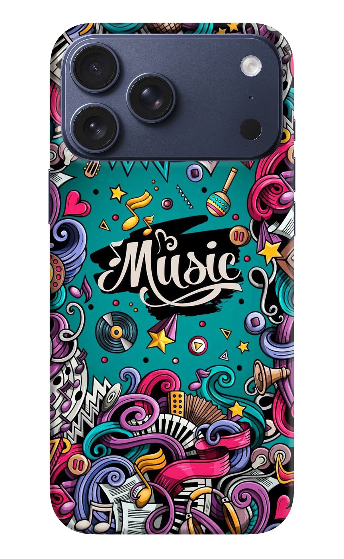 Music Graffiti iPhone 17 Pro Max Back Cover