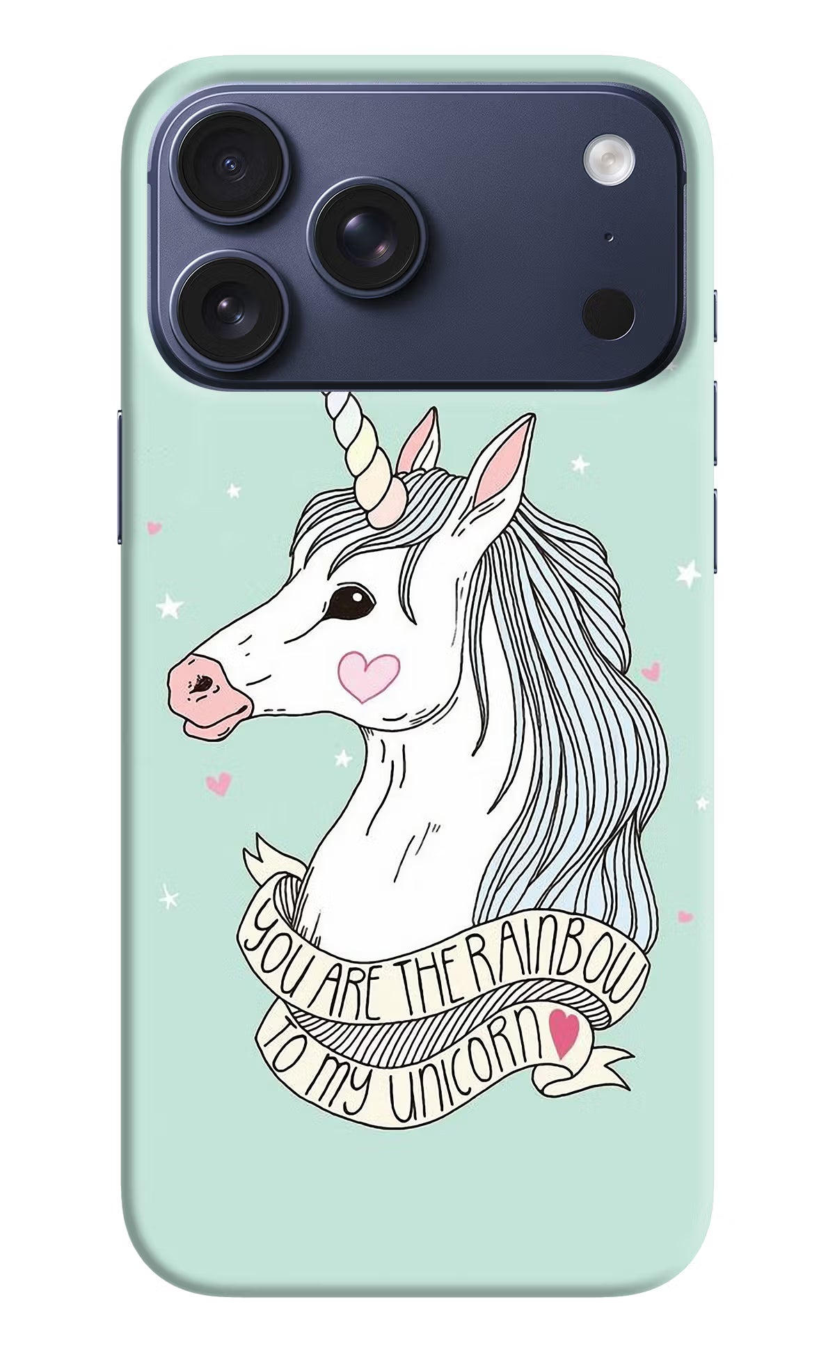 Unicorn Wallpaper iPhone 17 Pro Max Back Cover