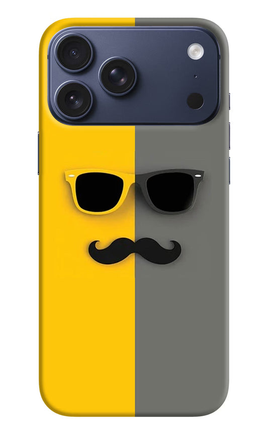Sunglasses with Mustache iPhone 17 Pro Max Back Cover