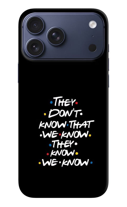 FRIENDS Dialogue iPhone 17 Pro Max Back Cover