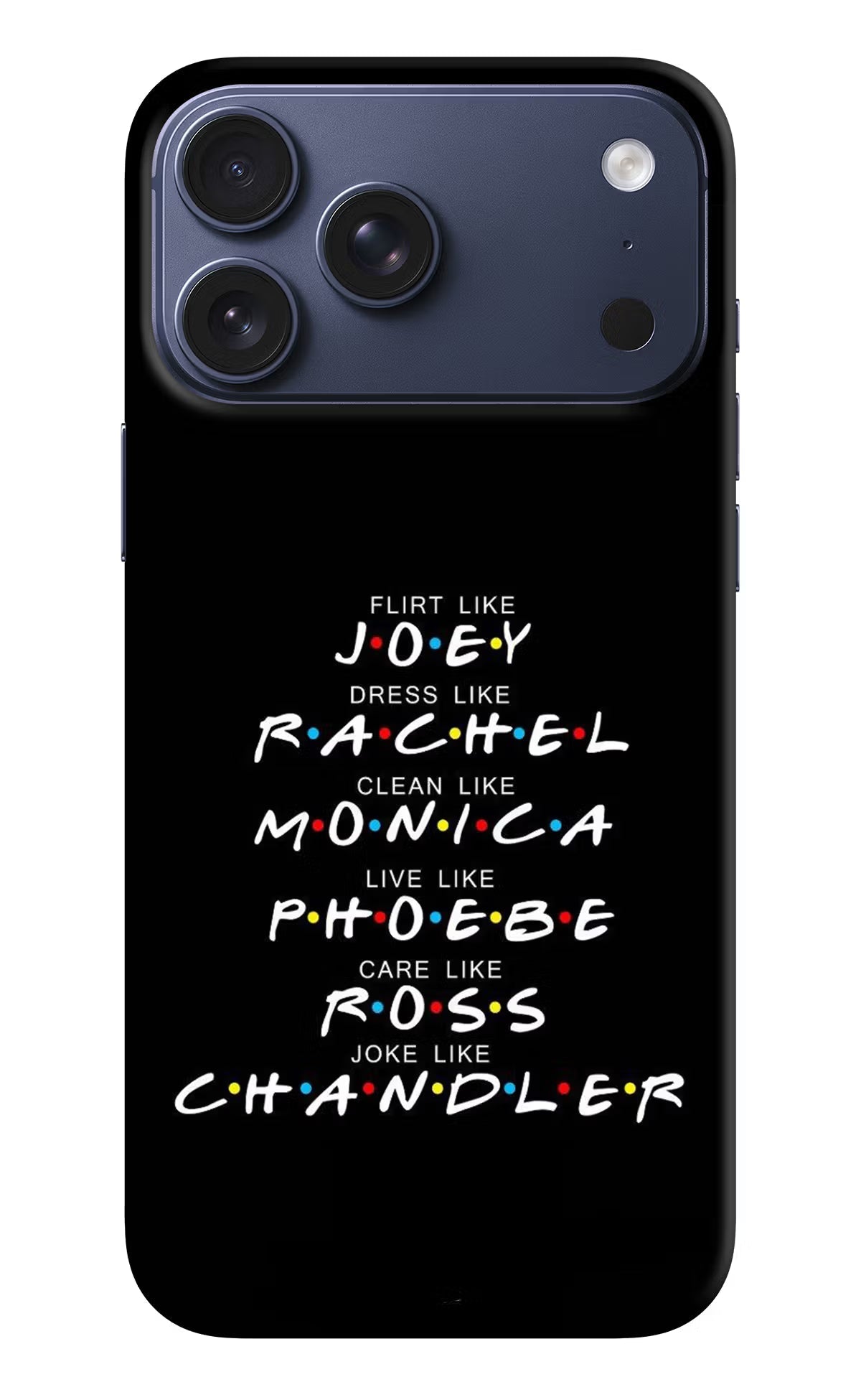 FRIENDS Character iPhone 17 Pro Max Back Cover