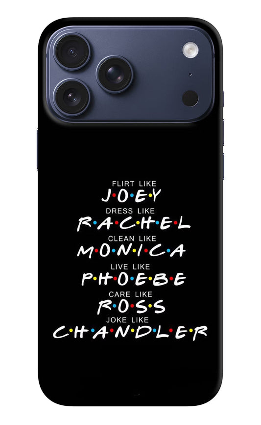 FRIENDS Character iPhone 17 Pro Max Back Cover