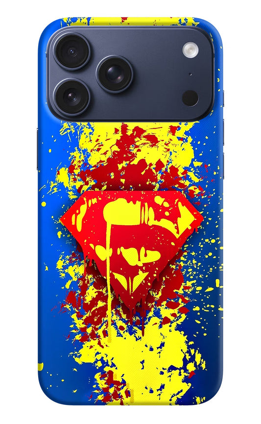 Superman logo iPhone 17 Pro Max Back Cover