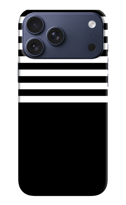 Black and White Print iPhone 17 Pro Max Back Cover