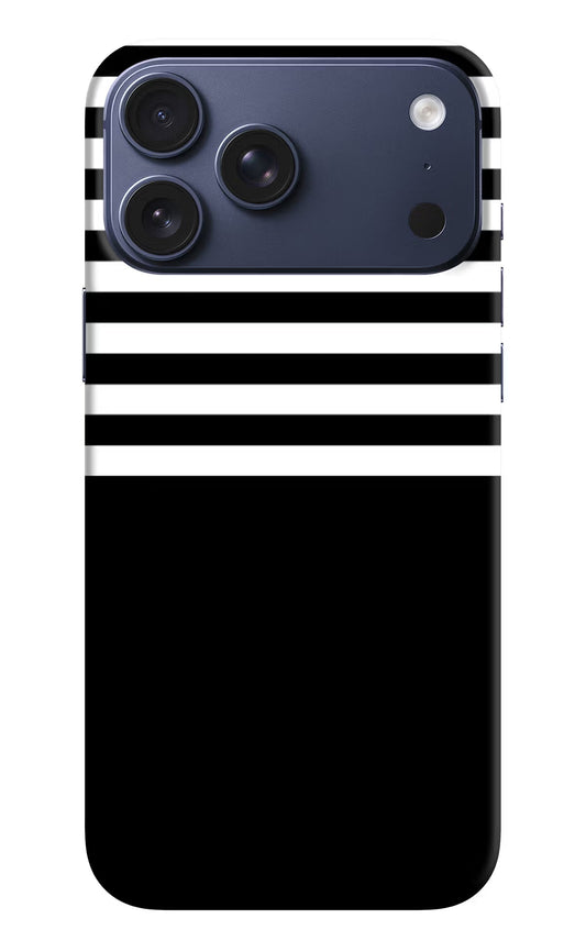 Black and White Print iPhone 17 Pro Max Back Cover