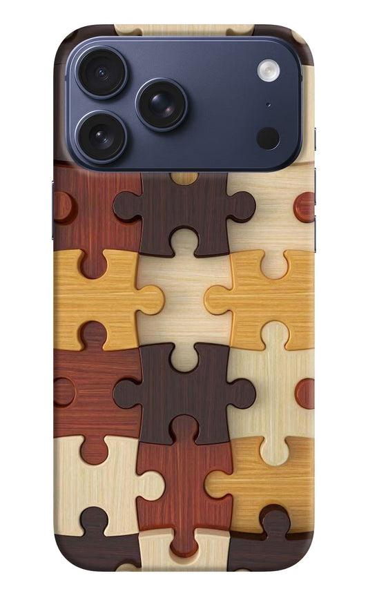 Wooden Puzzle iPhone 17 Pro Max Back Cover