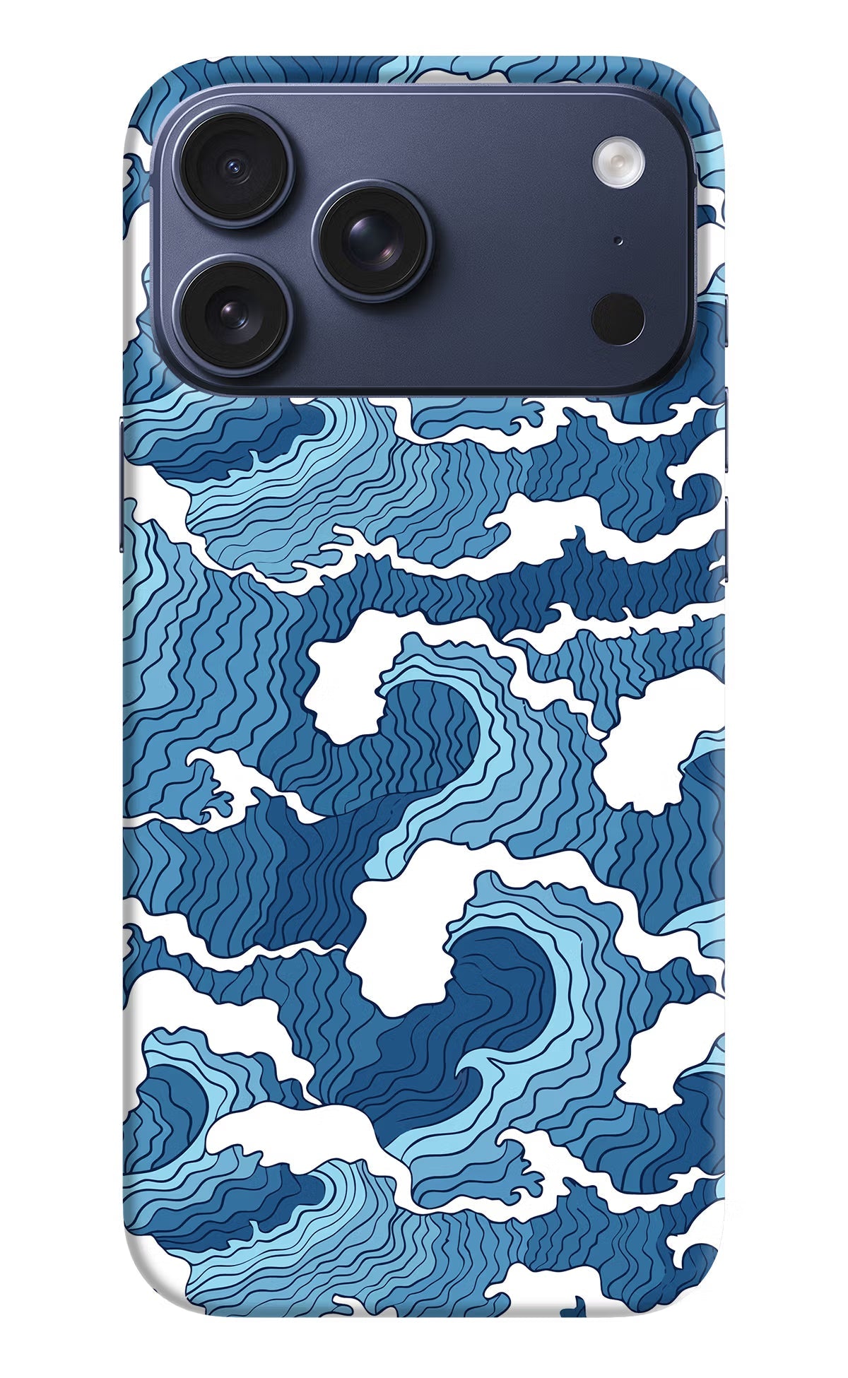 Blue Waves iPhone 17 Pro Max Back Cover