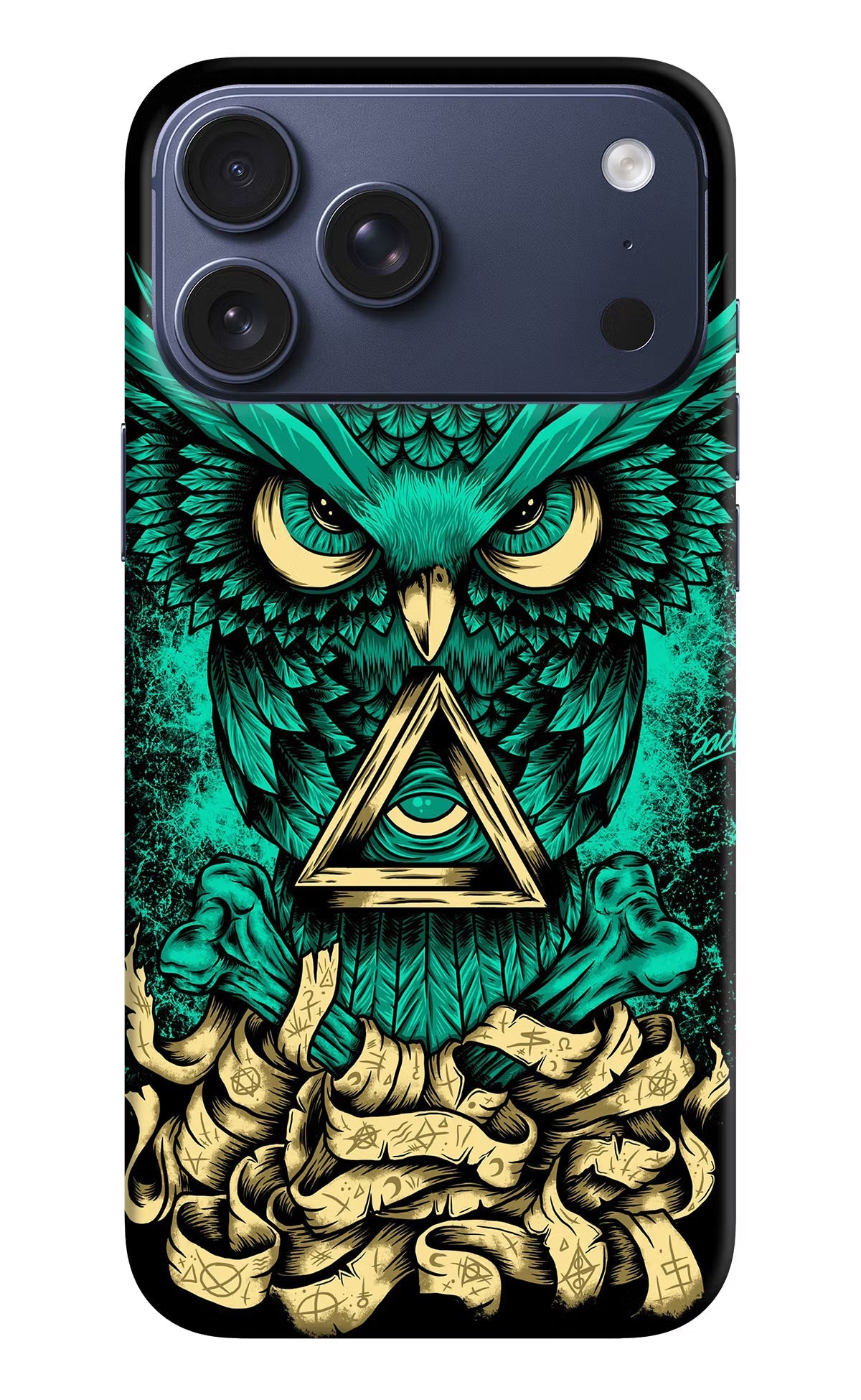 Green Owl iPhone 17 Pro Max Back Cover