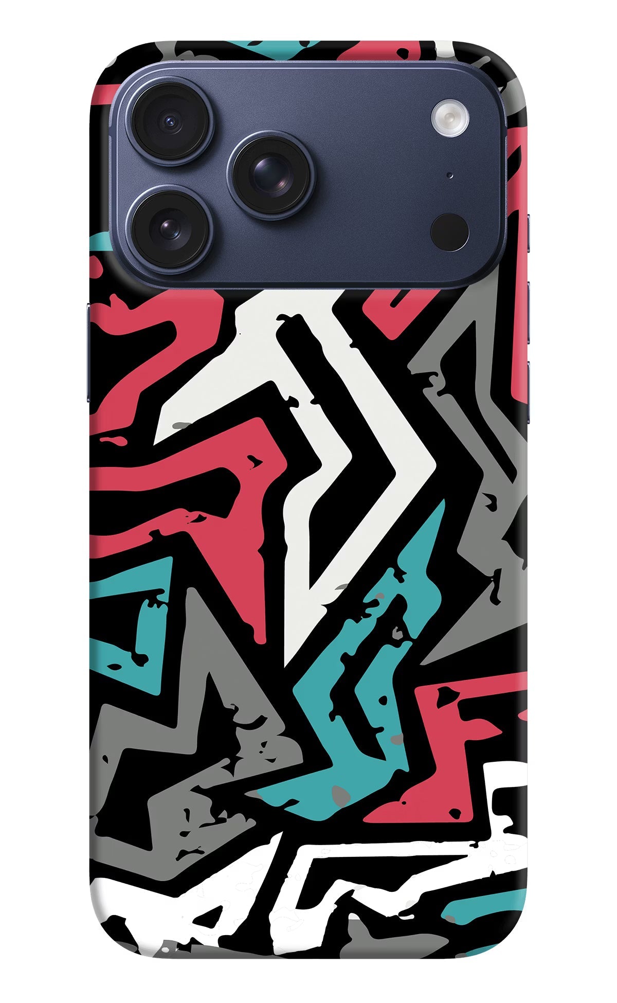 Geometric Graffiti iPhone 17 Pro Max Back Cover