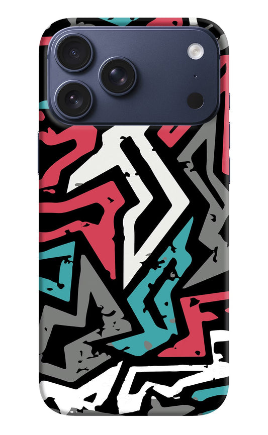 Geometric Graffiti iPhone 17 Pro Max Back Cover