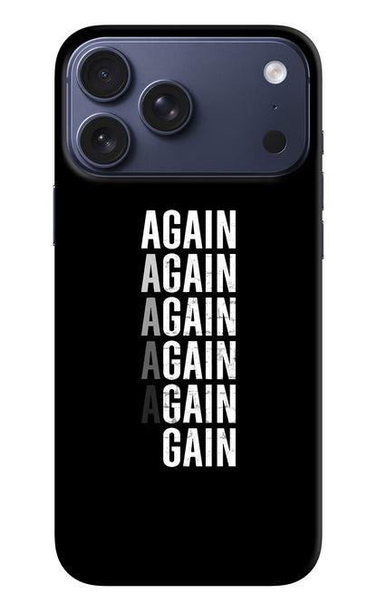Again Again Gain iPhone 17 Pro Max Back Cover