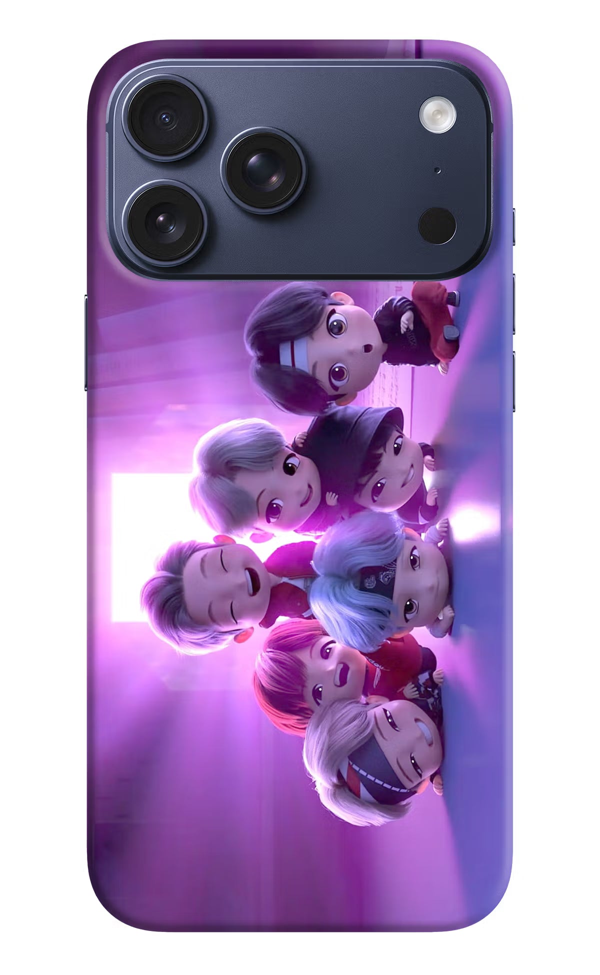 BTS Chibi iPhone 17 Pro Max Back Cover