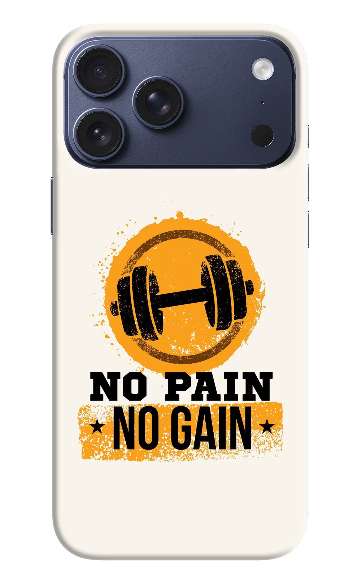 No Pain No Gain iPhone 17 Pro Max Back Cover