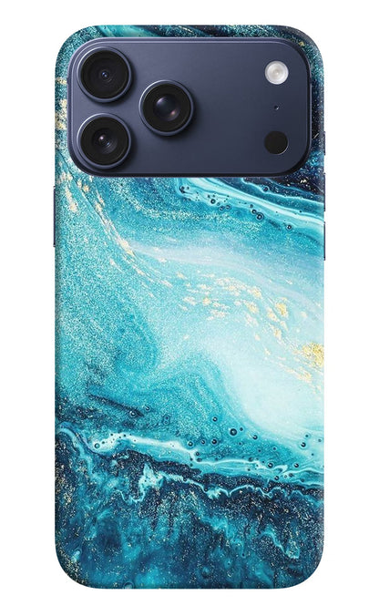 Blue Glitter Marble iPhone 17 Pro Max Back Cover