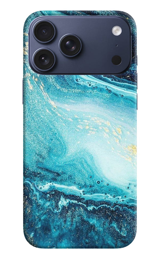 Blue Glitter Marble iPhone 17 Pro Max Back Cover