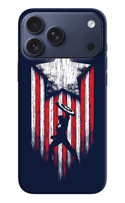 Captain America Marvel Art iPhone 17 Pro Max Back Cover