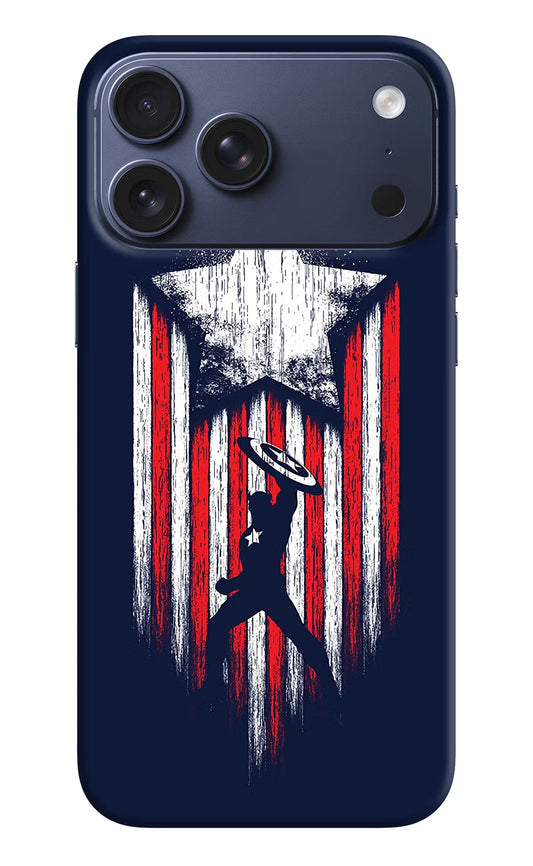 Captain America Marvel Art iPhone 17 Pro Max Back Cover