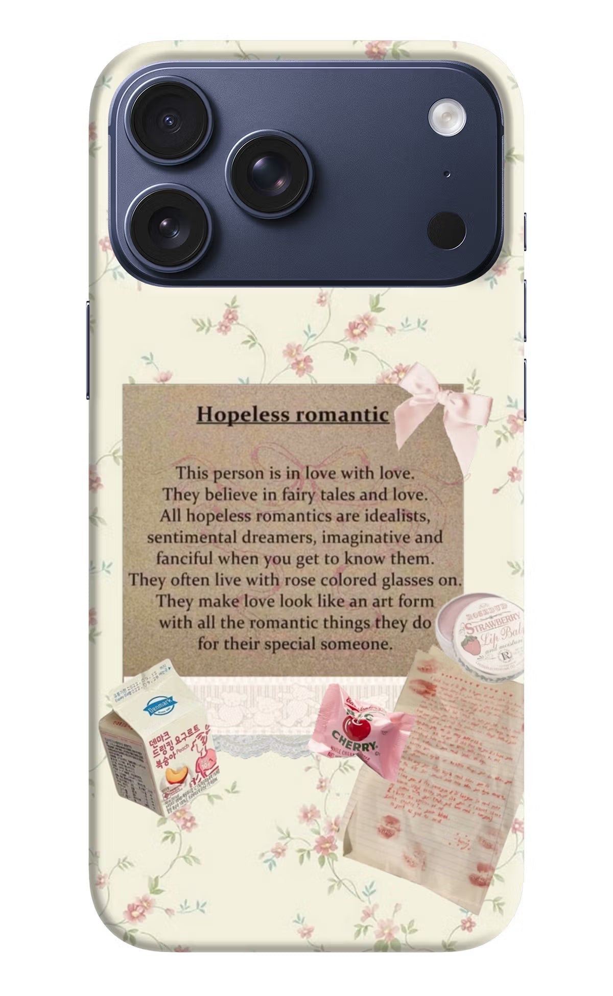 Hopeless Romantic iPhone 17 Pro Max Back Cover