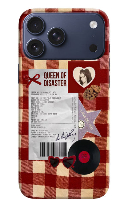Queen of Disaster iPhone 17 Pro Max Back Cover