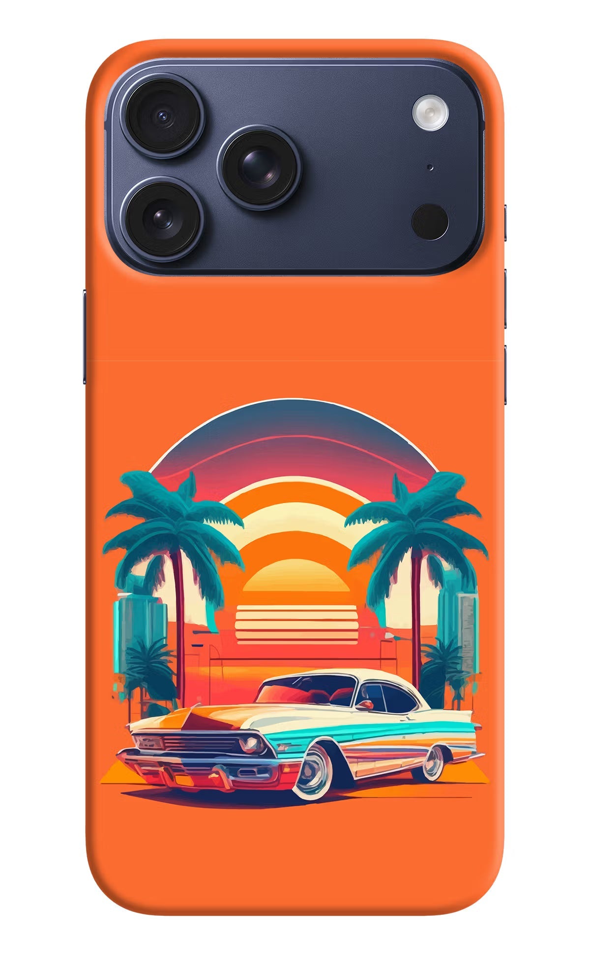 Palm Drive 80s iPhone 17 Pro Max Back Cover