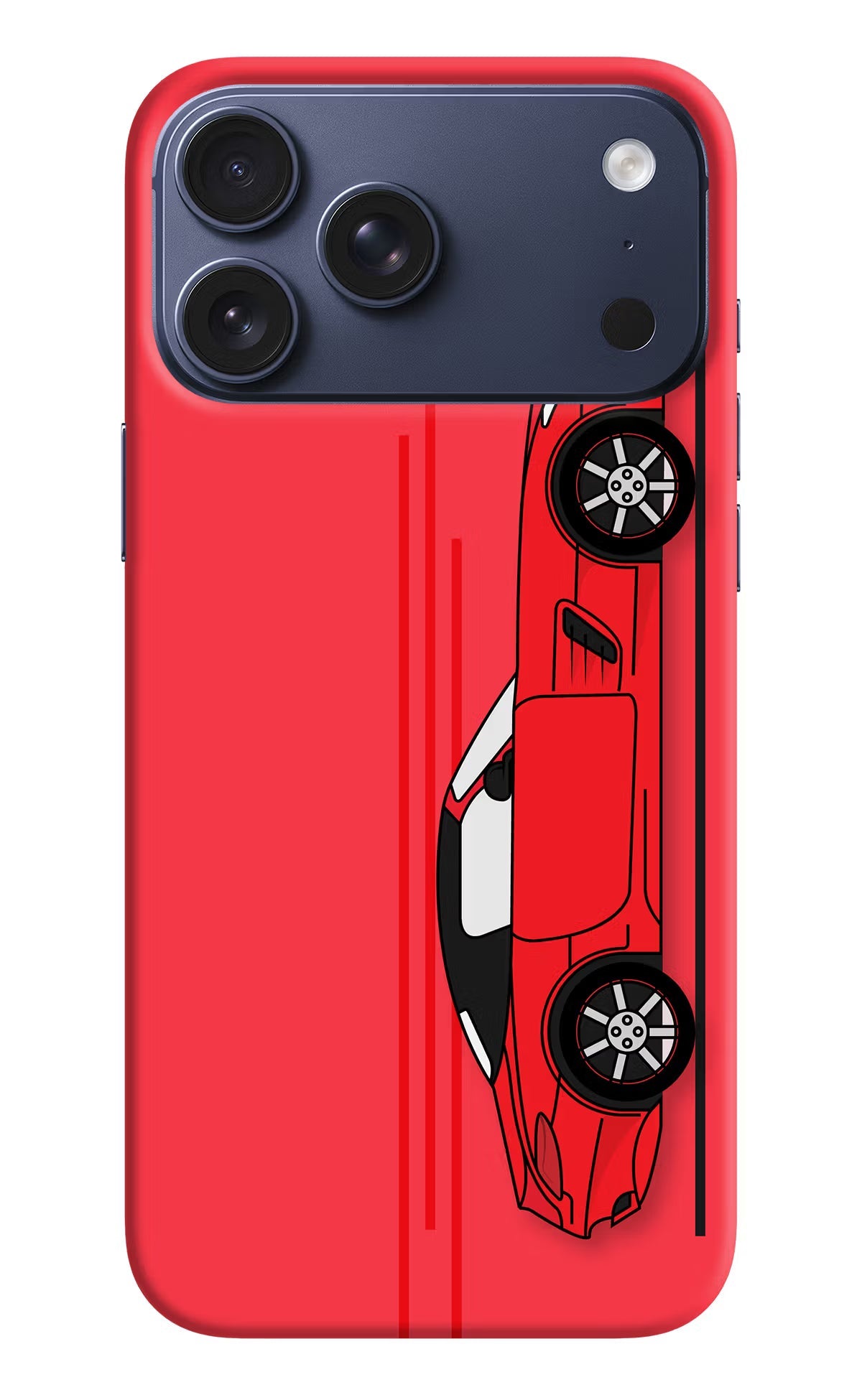 Red Velocity iPhone 17 Pro Max Back Cover