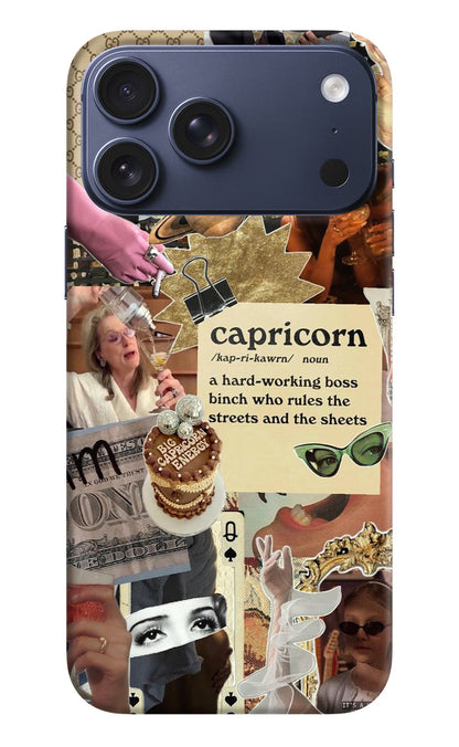Capricorn Zodiac iPhone 17 Pro Max Back Cover