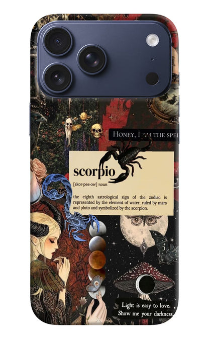 Scorpio Zodiac iPhone 17 Pro Max Back Cover